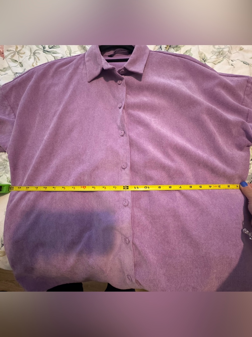 Zara Lilac Button-Front Shacket - Picture 4 of 6